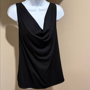Banana Republic Black Drape Blouse